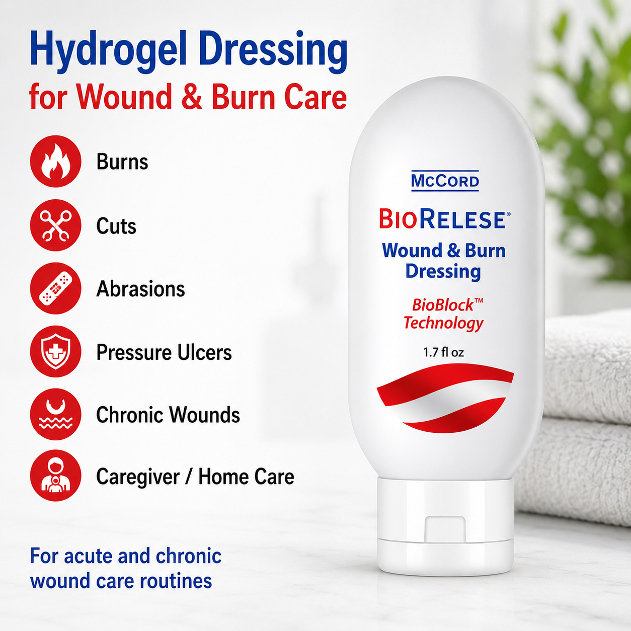 BioRelese® Wound & Burn Dressing – McCord Research